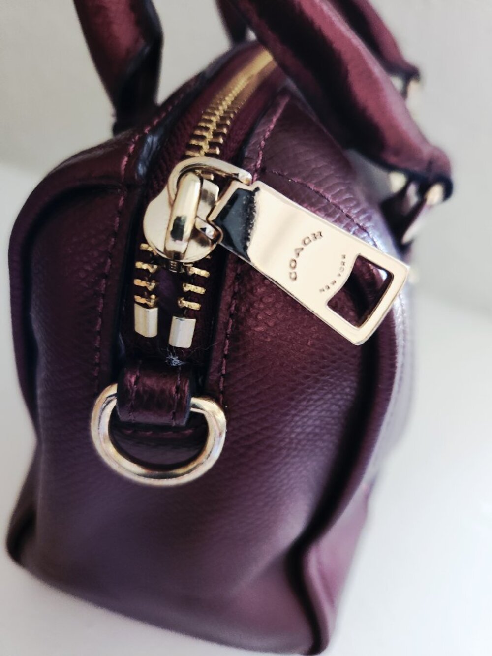 Euc Coach Mini Bennett Two-Tone Leather Crossbody Bag - Picture 7 of 12